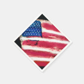 Amerikaans vlagpapier Napkin Servet (Hoek)