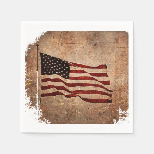 Amerikaans vlagpapier Napkin Servet (Voorkant)
