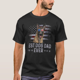 Amerikaans vlagpatriot van de Belgische Malinois T-shirt