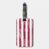 Amerikaans vlagpatriotticum op 4 juli bagagelabel (Achterkant verticaal)
