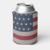 Amerikaans vlagpatriotticum op 4 juli blikjeskoeler (Blikje Achterkant)