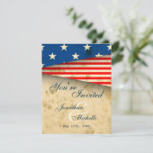  Amerikaans vlagpatriottisch Amerikaans huwelijk Kaart (Staand voorkant)