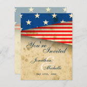  Amerikaans vlagpatriottisch Amerikaans huwelijk Kaart (Voorkant / Achterkant)
