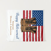 Amerikaans vlagpatriottisch militair leger wandkleed (Voorkant (horizontaal))