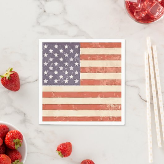 Amerikaans vlagpatriottisch papier Napkins Servet (Insitu)