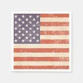 Amerikaans vlagpatriottisch papier Napkins Servet (Voorkant)