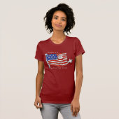 Amerikaans vlagpatriottisch T-shirt (Voorkant volledig)