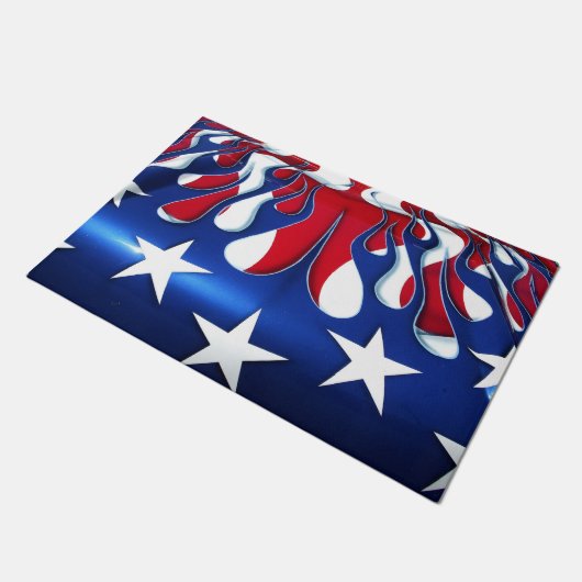 Amerikaans vlagpatroon deurmat (Schuin)
