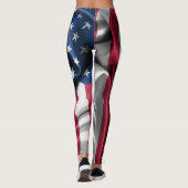 Amerikaans vlagpatroon leggings (Achterkant)
