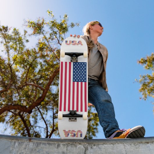 Amerikaans vlagSkateboard - Verenigde Staten - Pat Persoonlijk Skateboard (Buiten 1)