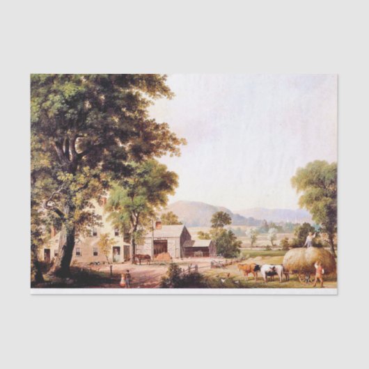 Amerikaans voedselproducerende landboerenpapier tissuepapier (Voorkant)