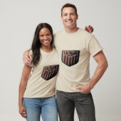 Amerikaans Voetbal Crest Badge T-shirt (Unisex)