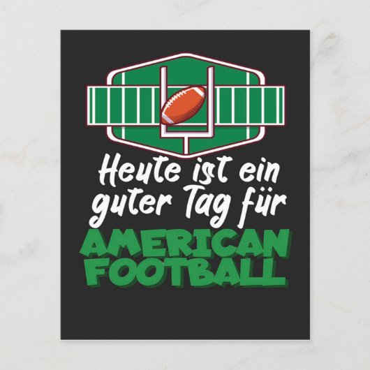Amerikaans voetbal flyer (Voorkant)