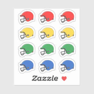 Amerikaans Voetbal Helm Sport Wedstrijd Herinnerin Sticker
