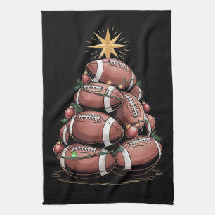 Amerikaans voetbal kerstboom Kerstmis Pyjama Theedoek