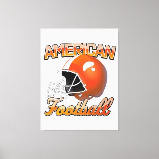 Amerikaans voetbal logo canvas afdruk (Voorkant)