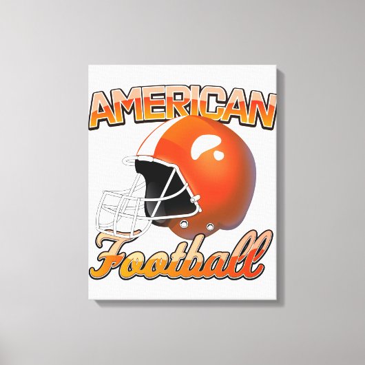 Amerikaans voetbal logo canvas afdruk (Voorkant)