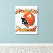 Amerikaans voetbal logo canvas afdruk (Insitu (Houten vloer))