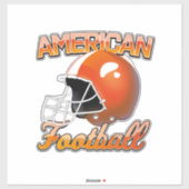 Amerikaans voetbal logo sticker (Vel)