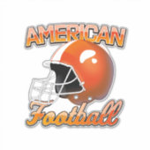 Amerikaans voetbal logo sticker (Voorkant)