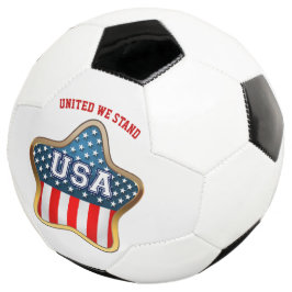 Amerikaans Voetbal met stervormige vlag