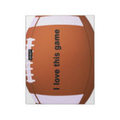 Amerikaans voetbal notitieblok (Linkerzijde)