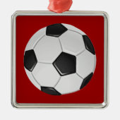 Amerikaans Voetbal of Associatievoetbal Metalen Ornament (Voorkant)