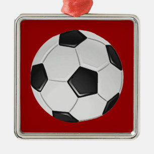 Amerikaans Voetbal of Associatievoetbal Metalen Ornament