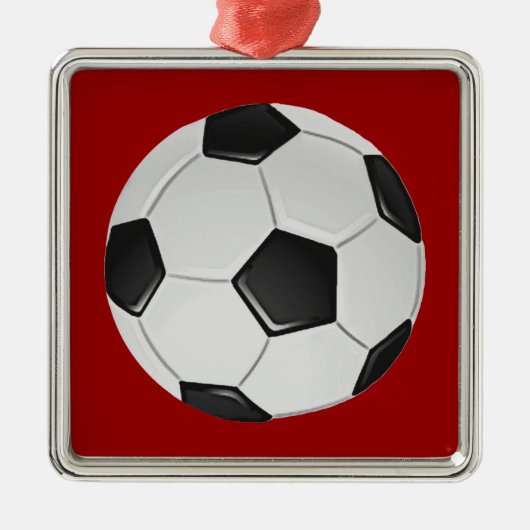 Amerikaans Voetbal of Associatievoetbal Metalen Ornament (Voorkant)