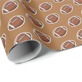 Amerikaans voetbal patroon cadeaupapier (Rol Hoek)
