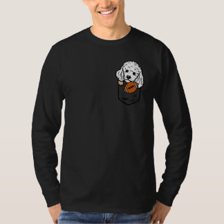 Amerikaans Voetbal Poodle Zak Sport Hond Mannen Vr T-shirt