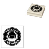 Amerikaans voetbal rubberen stempel (Gestempeld)