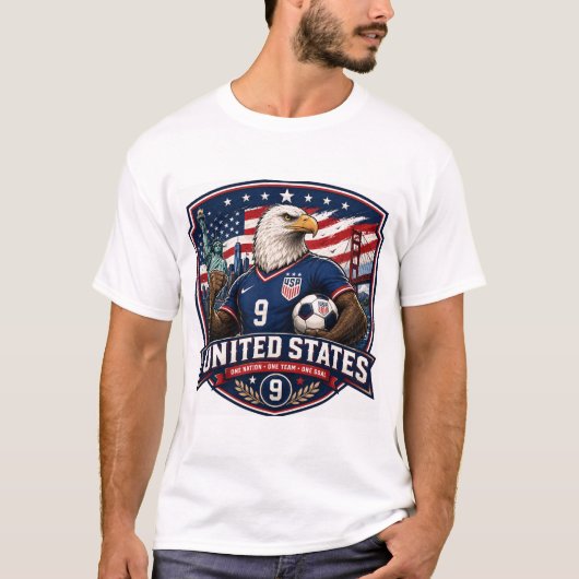 Amerikaans voetbal T-shirt (Voorkant)