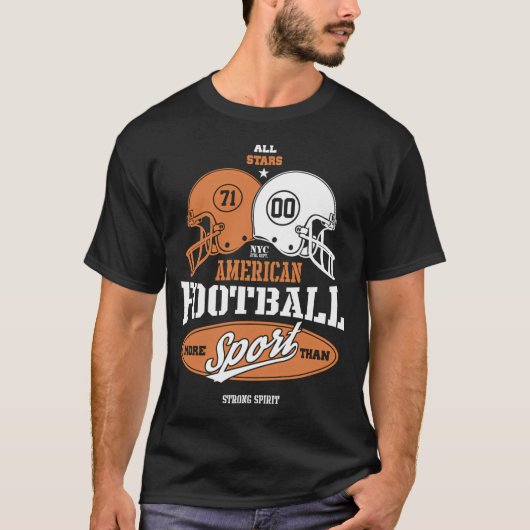 Amerikaans voetbal t-shirt (Voorkant)