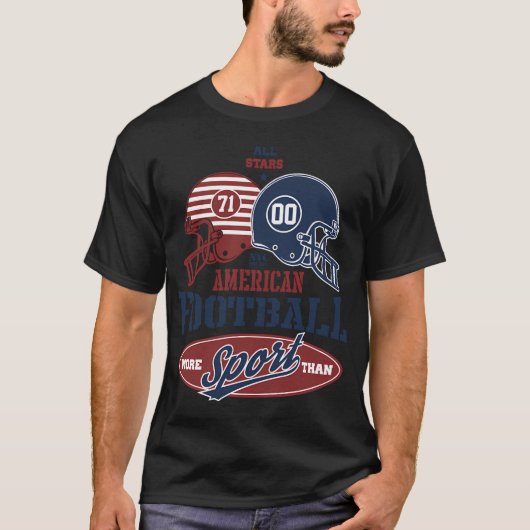 Amerikaans voetbal t-shirt (Voorkant)