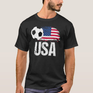 Amerikaans Voetbal Ventilator Vlaggenteam Voetbal T-shirt