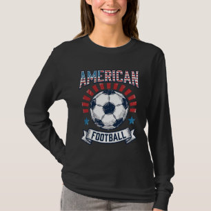 Amerikaans Voetbal Vintage Voetbal T-Shirt Ontwerp