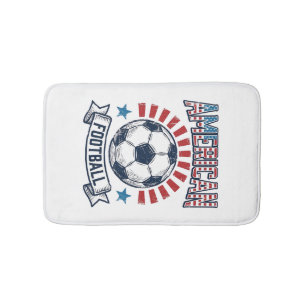 Amerikaans Voetbal Vintage Voetbal T-Shirt Ontwerp Badmat