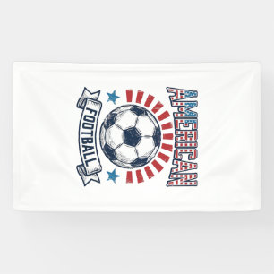 Amerikaans Voetbal Vintage Voetbal T-Shirt Ontwerp Spandoek