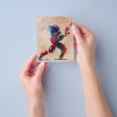 Amerikaans voetbalspel flyer (Hand)