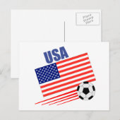 Amerikaans voetbalteam briefkaart (Voorkant / Achterkant)