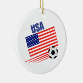 Amerikaans voetbalteam keramisch ornament (Rechts)