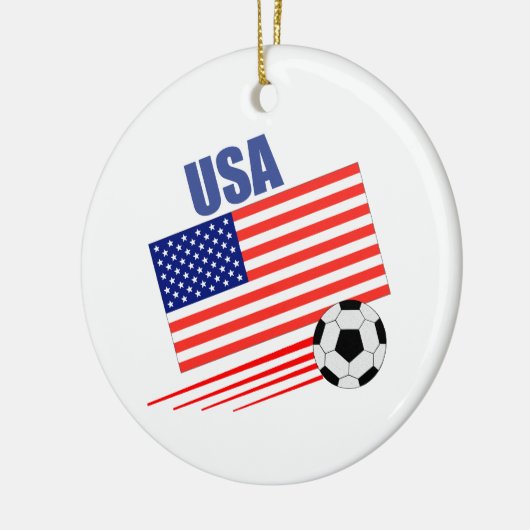 Amerikaans voetbalteam keramisch ornament (Links)