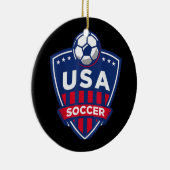 Amerikaans voetbalteam keramisch ornament (Rechts)