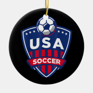 Amerikaans voetbalteam keramisch ornament