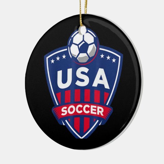 Amerikaans voetbalteam keramisch ornament (Links)