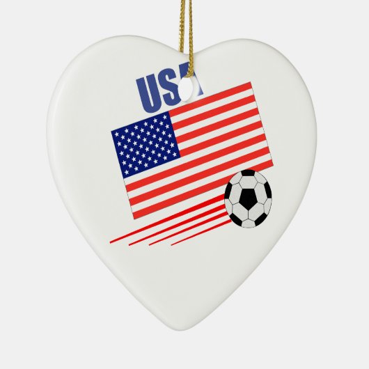Amerikaans voetbalteam keramisch ornament (Rechts)