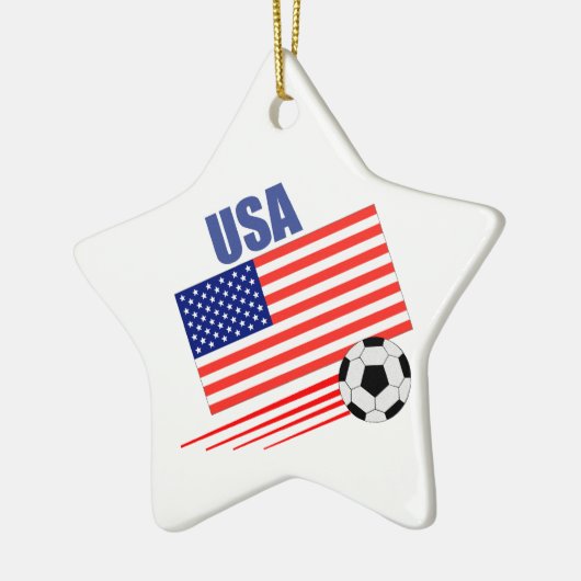 Amerikaans voetbalteam keramisch ornament (Links)