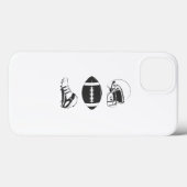 Amerikaans Voetbaluitrusting Silhouet | Helm Bal  Case-Mate iPhone Case (Achterkant (horizontaal))