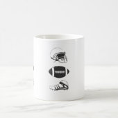 Amerikaans Voetbaluitrusting Silhouet | Helm Bal Koffiemok (Center)